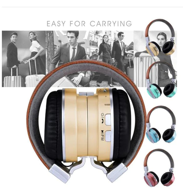 Wireless Bluetooth Headphones with Stereo Sound